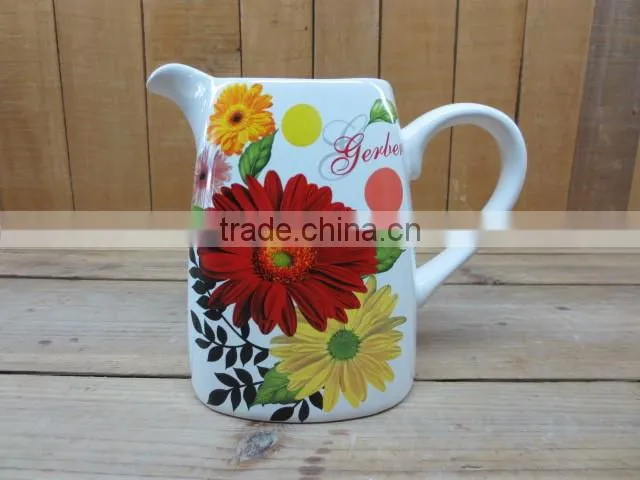 decorative new cosmos ceramic oil and vinegar cruets set
