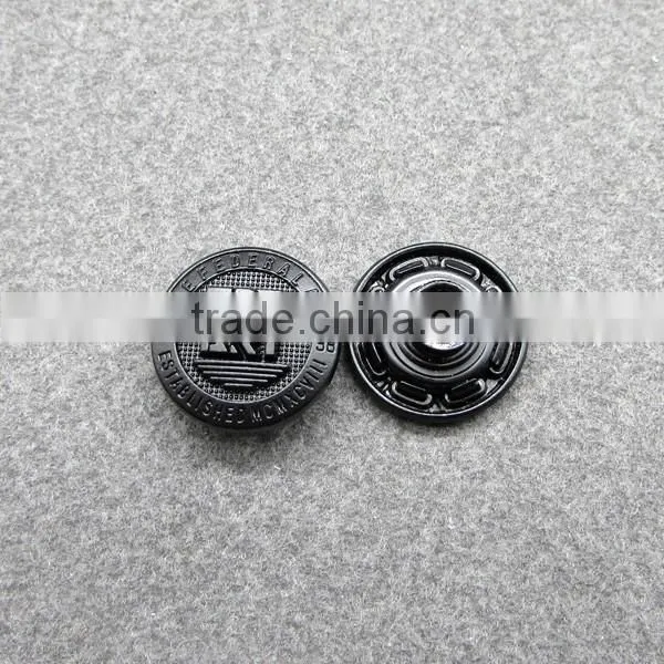 Simple Black Customize Jacket Button