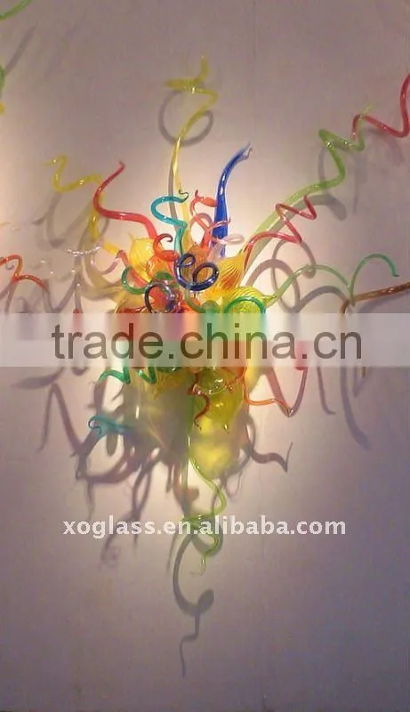 hand made art glass wall decoration xo-7033 and blown glass wall decoration