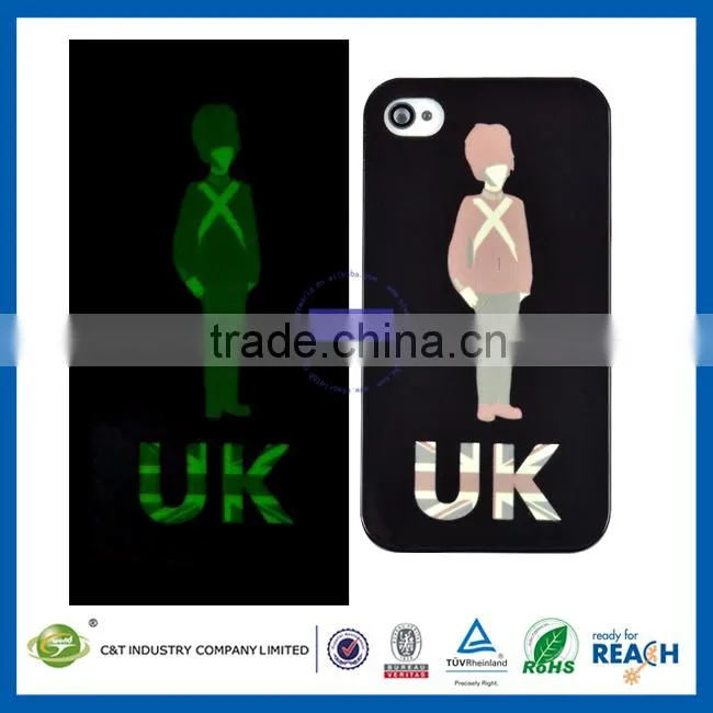 C&T Plastic luminou glow case for iphone 5c