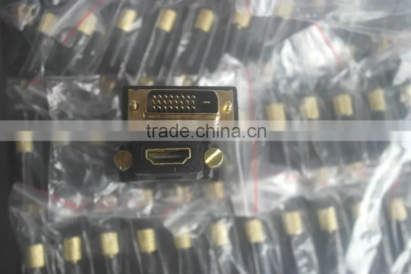 24k gold plated HDMIA female to DVI Male adapter