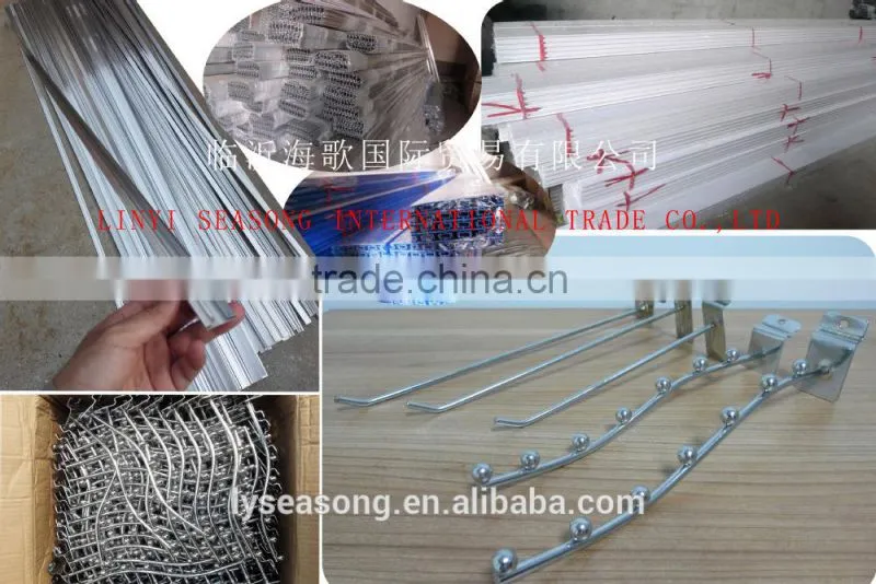 China factory price 15mm18mm melamine mdf/showing board with 11 grooves used in supermarket