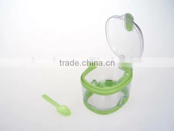 A076 350ml kitchen seasoning plastic spice box jar for sugar salt