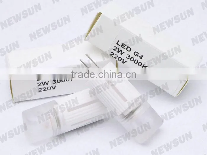 Super brightness 2w g4 led in led bulb light/G4 lamp wholesale