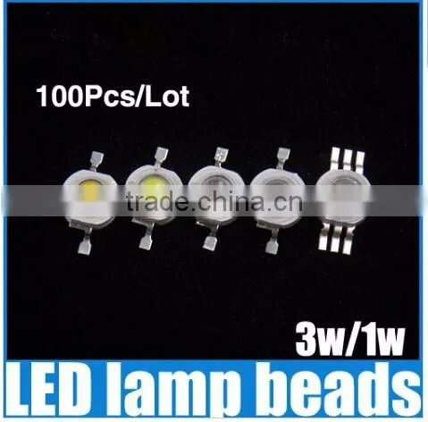 660nm led 3w RED High power led beads for plant grow light Factory wholesale free shipping