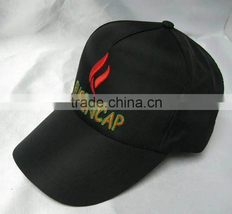 Microfiber cap fitted embroidered sports 6 panel baseball hat
