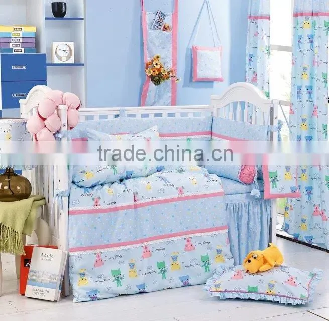 100%cotton baby crib bedding set