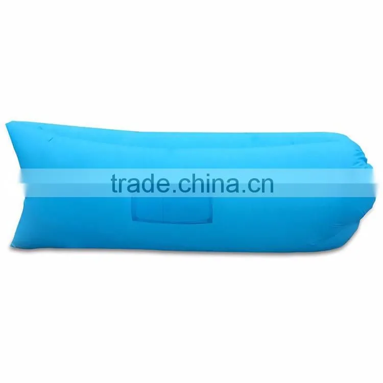 Outdoor Nylon Fabric Inflatable Beach Lounger Convenient Compression Hangout Bean Inflatable Air Sleeping Bags