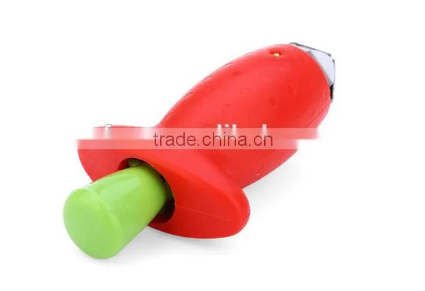Creative Strawberry Stem Leaves Remover Cutter Fruit Corer Kitchen Tool
