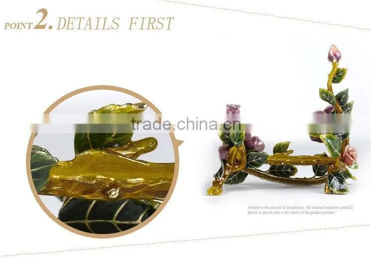 RORO Beautiful Life rose crystal glass enamel photo frame picture frame