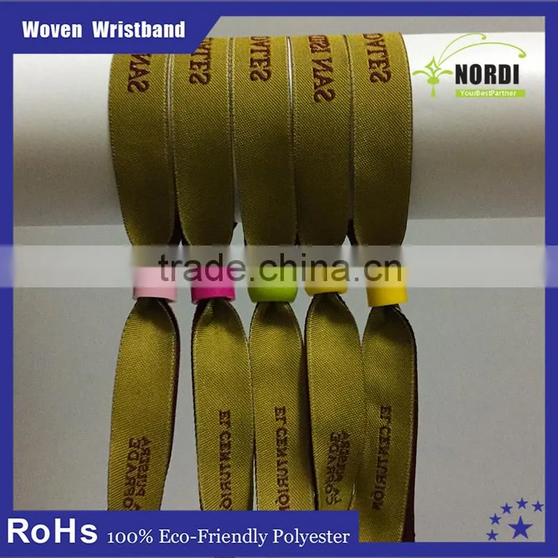Cheap confidence polyester charity wristbands