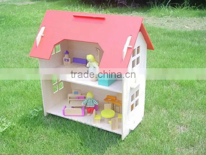 wooden toy doll house