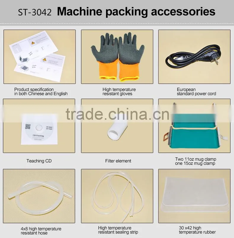 Sunmeta factory directly 3D vacuum sublimation machine With CE (ST-3042)