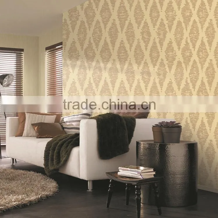Fashion modern nonwoven foaming commerce wallpaper