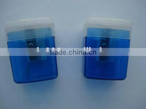 high quality new factory plastic square pencil sharpener for logo printing