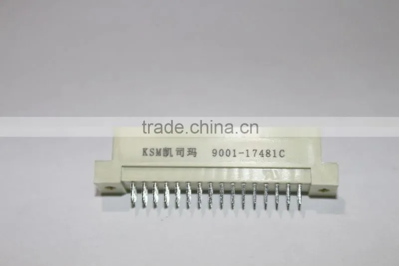Eurocard connector male v/t 3 row 48 pin