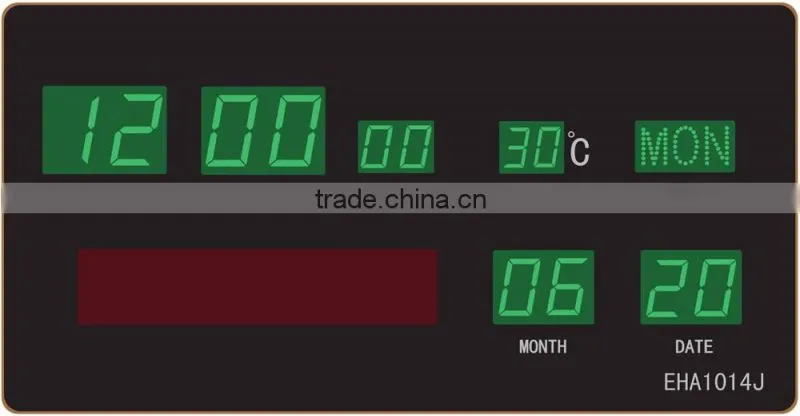 High brightness LED clock digital calendar table clock