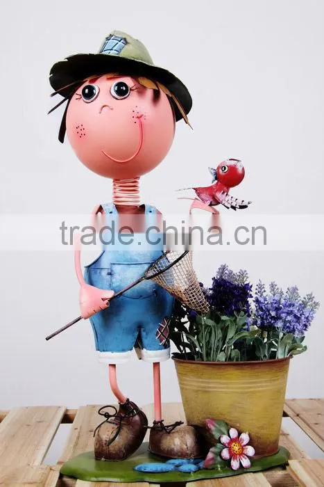 Iron doll of bosai decoration