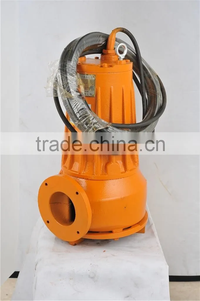 380/50hz three phase WQK sewage cutting submersible water pump