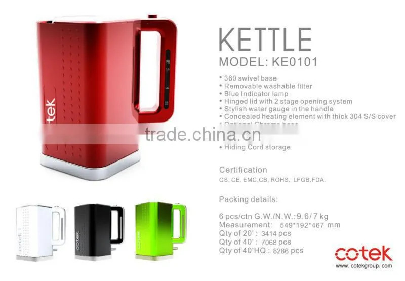 New dots design automatic electric water kettle with CE/GS/ETL/CETL/BSCI