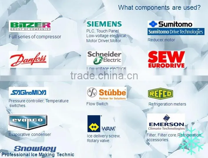 Quality Assured and Cheap price large size Tube Ice Plant from Snowkey