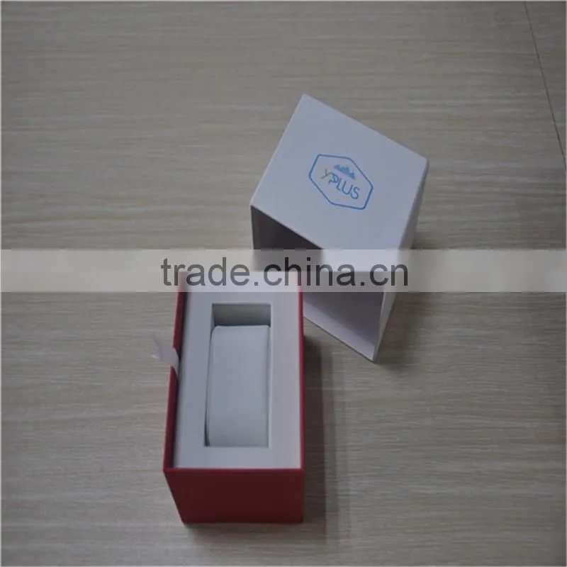 Red paper watch gift box with pillow for sale