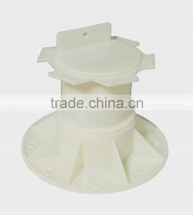 ABS material white adjustable plastic floor support pedestals