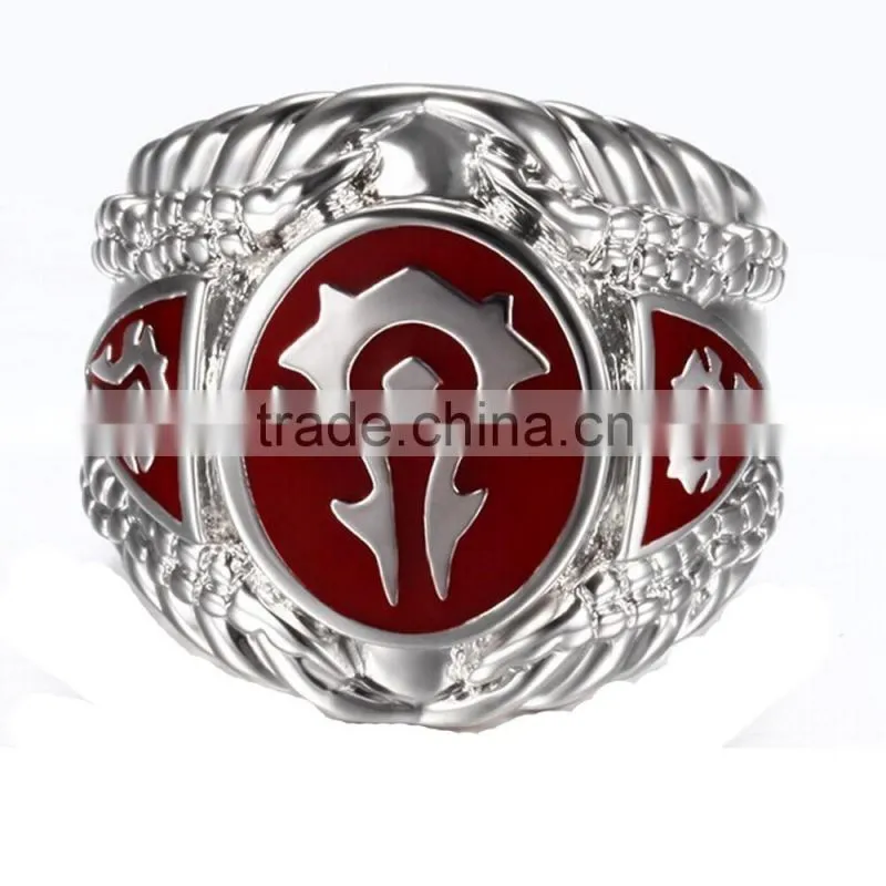 Jingli Jewelry stainless steel cast cuban curb link mens rings (HF-010)