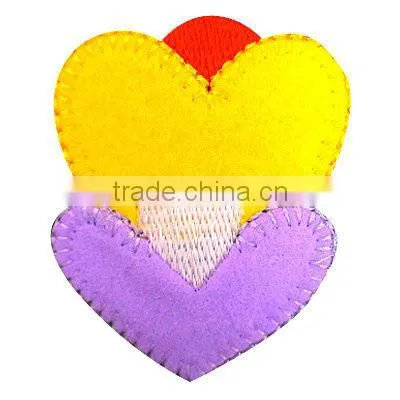 heart design custom embroidered patch