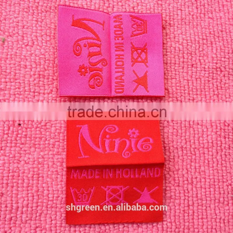 Soft clothing label,double sides garment label