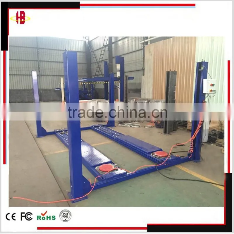 china manufacturer 4.5T 6.0T four post auto lift