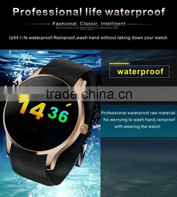 Bluetooth Round Metal Smartwatch K88S Android Smart Watch with Sim Card Heart Rate Monitor