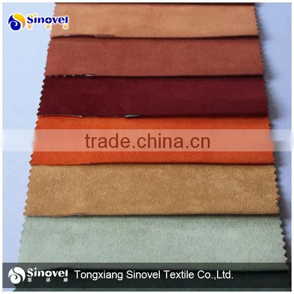 Polyester Suede bonded fur