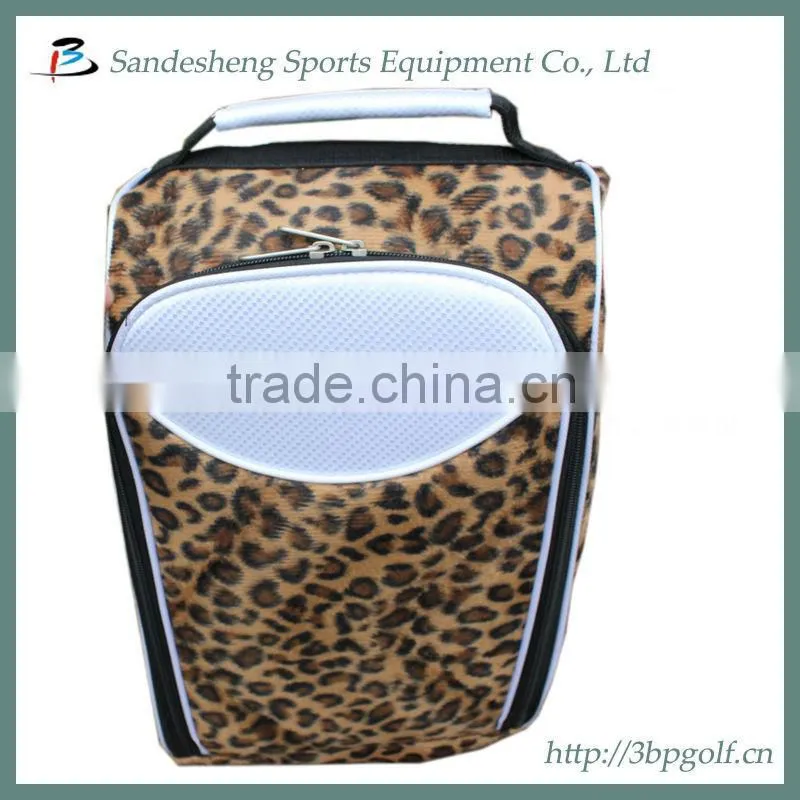 custom pu leather golf shoe bags