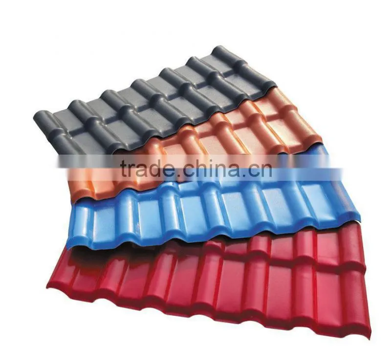 European Different Color Spanish Style Synthetic Resin Roof Tile