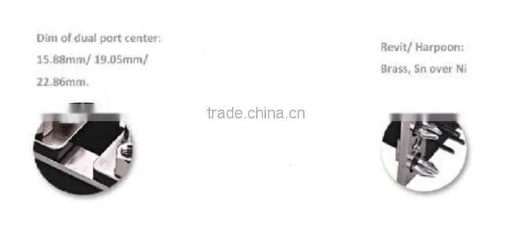 Double D-sub connector DR9P female to DR9P male