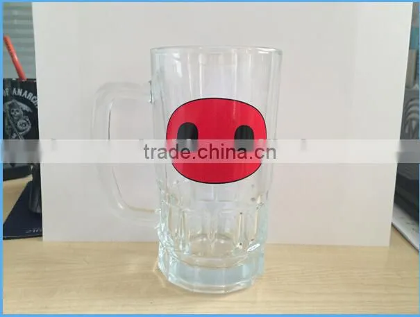 clear glass bottles with handle