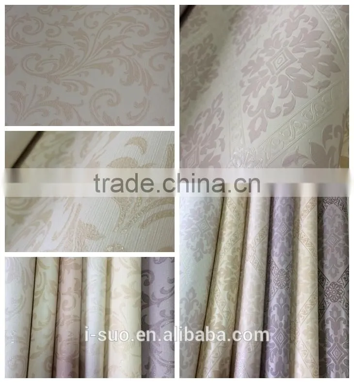 China Beauty flower bedroom wallpaper for decoration