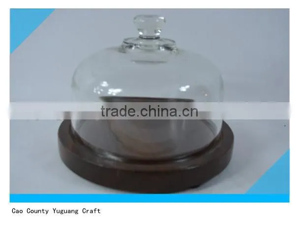Wooden Cheese Platter Wooden Cheese Plate with glass dome