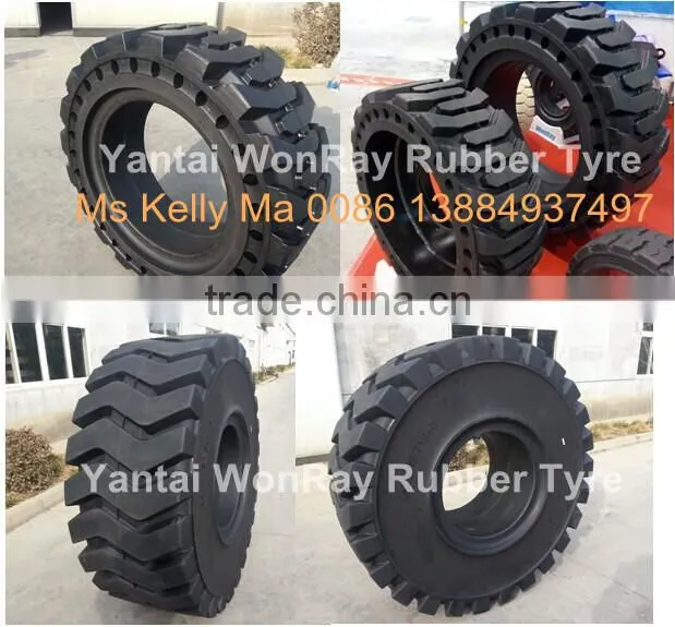 China 33x12-20 33x9-16 32x10-20 12-16.5 Skid Steer Loader Solid Tires