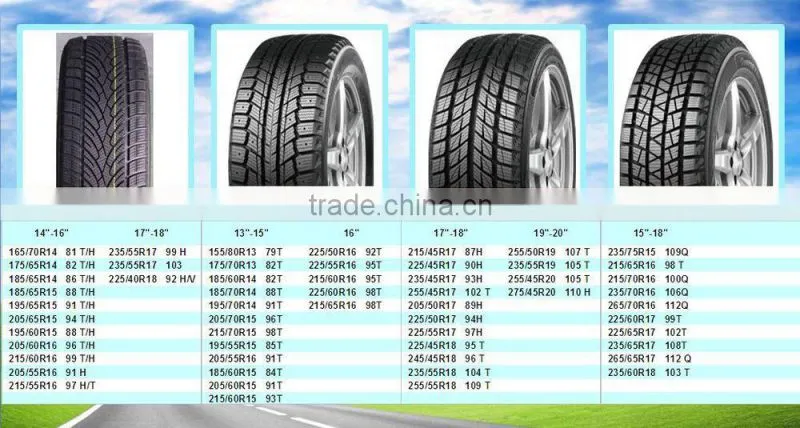 winter tire/tyre 215/60R16 225/60R16 155/80R13 175/70R13 185/60R14 185/70R14 195/55R15 185/60R15 snow tire/tyre