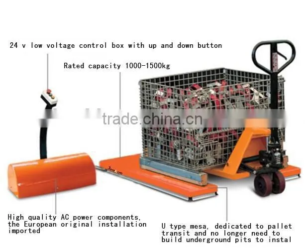 U type scissor electric lift table