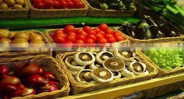 Custom storage basket supermarket food shelf candy display stand