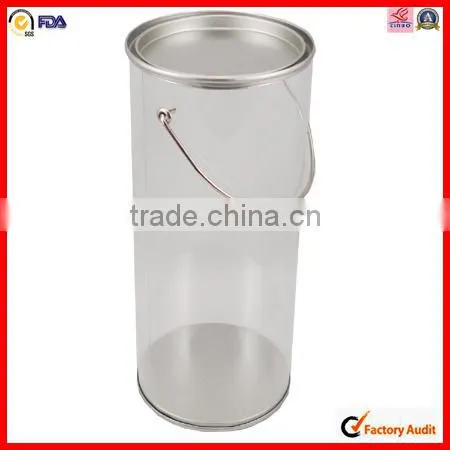 round custom clear plastic cake box packaging