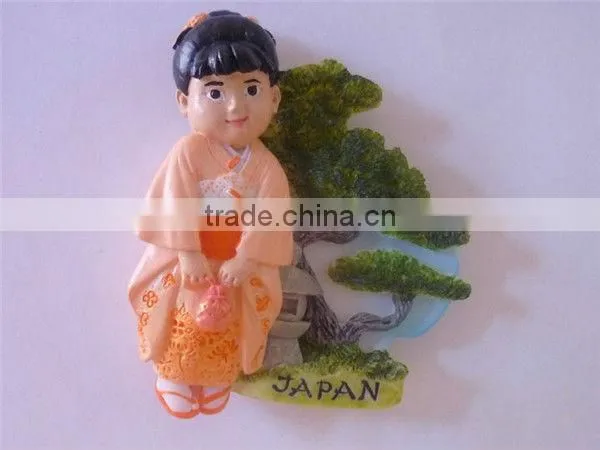 Polyresin landscape tourist souvenir magnets