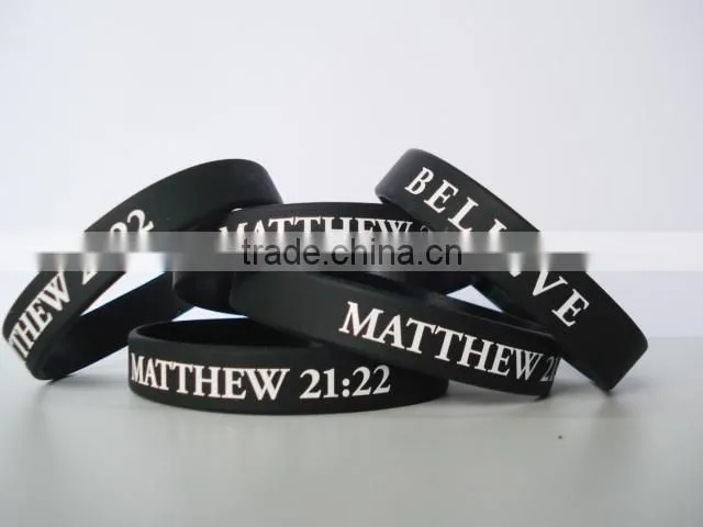 Deboss Logo Silicon Wristband/Bracelets