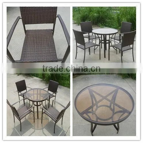 space saving outdoor furniture high load quantity outdoor table chairs