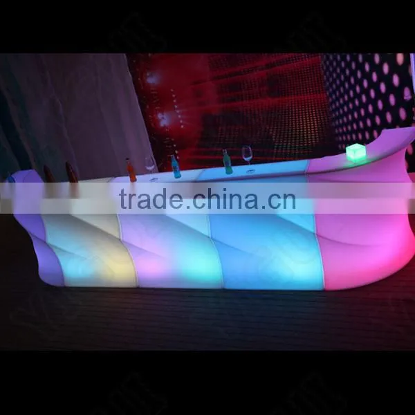 2015 newest acrylic material illuminated led table and chair for events