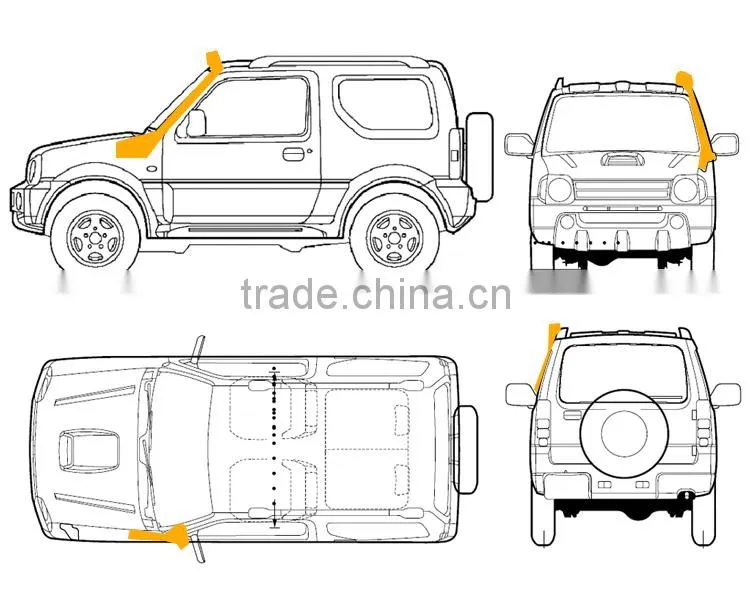 china 4x4 accessories 4X4 car snorkel 4x4 snorkel for Mitsubishi Pajero NM Series