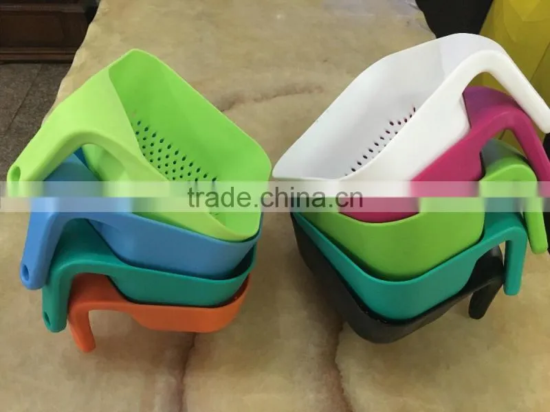 2016 Hot Sales PP Plastic Colorful Foldable Household Colander